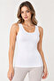 Women's 3-Piece Bamboo Elastane Wide Strap Basic Undershirt Set Flexible Daily Underwear - 6