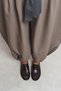 Vesta Brown Crocodile Genuine Leather Saddler Drawstring Detail Flat Sole Women's Loafer - 8