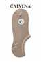 Women's 6 Pairs Bamboo Seamless Beige Skin Color Ballerina Socks