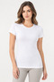 Women's Modal Cotton Crew Neck Short Sleeve Basic Undershirt Stretchy Casual Undergarment - 2