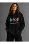 Adult Men's Hooded Sweatshirt Printed 3 Thread Raster Sweatshirt -