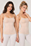 Women's 2-Piece Viscose Elastane Thin Strap Lace Detailed Athlete Set Flexible Daily Underwear