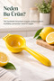 Yellow Manual Lemon Squeezer – Practical Citrus Juicer with Ergonomic Handle - 4