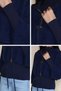 Navy Blue Gülseli Women's Knitwear Blouse Jacket Double Set - 7