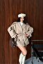 New Season Premium Quality Belted Double-Breasted Collar Midi Oversize Cashmere Coat - 4