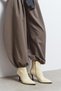 Marma Butter Yellow Matte Zipper Detail Pointed Toe Women's Heeled Boots - 4