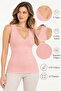 Women's 2-Piece Viscose Report V-Neck Wide Strap Athlete Set Flexible Daily Underwear - 5