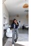 Gray Stonewashed Mid-Waist Straight Jeans - 3