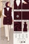 Women's Angora Knitwear Hijab Vest with Elastic Waist - 2