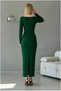 Women's Slit Dress Collar Heart Long Long Sleeve - 5