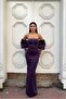 Flexible Tulle Strapless Evening Dress Fabric Dress