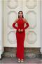 Fisherman Fish Evening Dress Collar Cut Long Sleeve - 2
