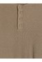 Ozmarka New Season Khaki Crew Neck Men's Knitwear Sweater - 6