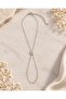 Minimal Silver Color Steel Şahmeran with Heart Detail - 2