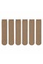 Women's 40 Denier Thin Mother Socks, Pack of 6 |   Below the Knee, Heelless, Flexible, Skin Black, Bronze, Mink