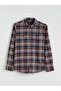 Regular Fit Plaid Gabardine Men's Shirt - 5