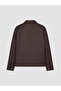 Brown Regular Fit Men's Leather Look Coat - 6