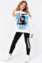 Girl's Zoktay Printed Sweathirt Leggings Set - 2