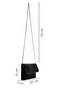 Women's Black Chain Strap Stoned Evening Dress Mini Portfolio Bag Ab32000460 - 5