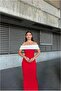 Madonna Fish Evening Dress Collar Cutout - 3
