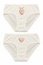 Girls' Panties Set 4-Piece Panties Set Cotton Kids' Underwear Rabbit Heart Ribbon Printed Kids' Slip Panties Gift Kids' Panties Set Pink White Girls' Underwear Sli̇p-K-16-20 - 2