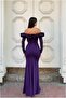 Stretchy Slit Strapless Evening Dress Fabric Dress Satin - 2