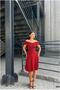 Women's Evening Dress Madonna Stylish Dress Collar