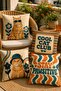 Cats with Blue Glasses Patterned 4-Piece Throw Pillow Cover Set
