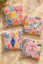 Ciao Bella Mare Amore Patterned 4-Piece Throw Pillow Cover Set - 2