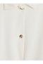 Özmarka New Season Ecru Modal Blended Women's Shirt Jacket - 6
