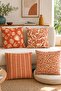Tile Color Stripes Patterned 4-Piece Throw Pillow Cover Set - 2