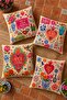 Amor Eterno Patterned 4-Piece Throw Pillow Cover Set - 2