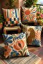 Floral Leopard Patterned 4-Piece Throw Pillow Cover Set
