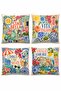 Vita Italiana Patterned 4-Piece Throw Pillow Cover Set - 3