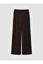 Özmarka New Season Brown Elastic Waist Leopard Patterned Women's Trousers - 5