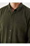 Regular Fit Long Sleeve Dobby Men's Shirt - 3