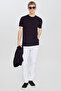 Men's Black Rayon Fabric Standard Fit Regular Cut Crew Neck Flexible T-Shirt - 2