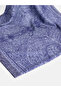 Navy Blue Patterned Women's Shawl - 4