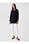 Vizyon New Season Black Soft Touch Stone Oversize Women's Sweatshirt Tunic - 2