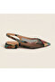 Valley Ethnic Pattern Tulle Detailed Short Thick Heeled Shoes - 2