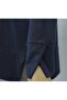 Crew Neck Slit Oversize Combed Cotton Tunic - Dark Blue - 5