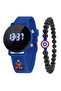 Children's Wristwatch with Led Figures - Bracelet with Natural Stone Figures as a Gift - 2
