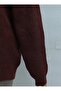 Buttoned Front V-Neck Soft Knitwear Cardigan -Burgundy - 7