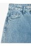 Buttoned Pocket Wide Leg Cotton Stonewashed Jeans - Wide Leg Jeans - 7