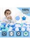 Pack Of 50 Thickened Five-Pointed Star Ocean Ball – Baby Chewable Wave Ball Pool Toy (5.5 cm, Mixed Colors) - 6