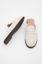 Women's Knitted Patterned Closed-Front Casual Slippers Tolsen Ecru S - 8