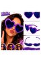 Mega Size Purple Heart Party Glasses - 2