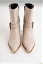 Women's Cowboy Boots with Belt - 4
