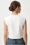 Women's Power Off-White Lined Woven Vest - 5