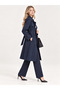 Belted Lined Trench Coat with Side Pocket Detail, 100% Cotton, Length 102 cm - 5